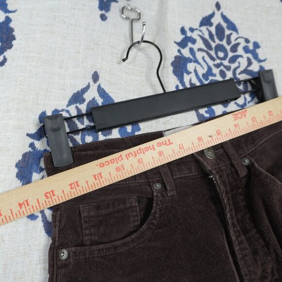 Everlane Womens Jeans Baby Cord Cheeky Pant Sz 25 Corduroy Crop Espresso Brown - Picture 7 of 9